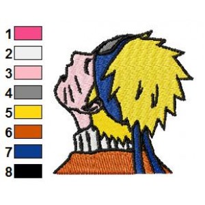 Naruto Shippuden Uzumaki Back Embroidery Design
